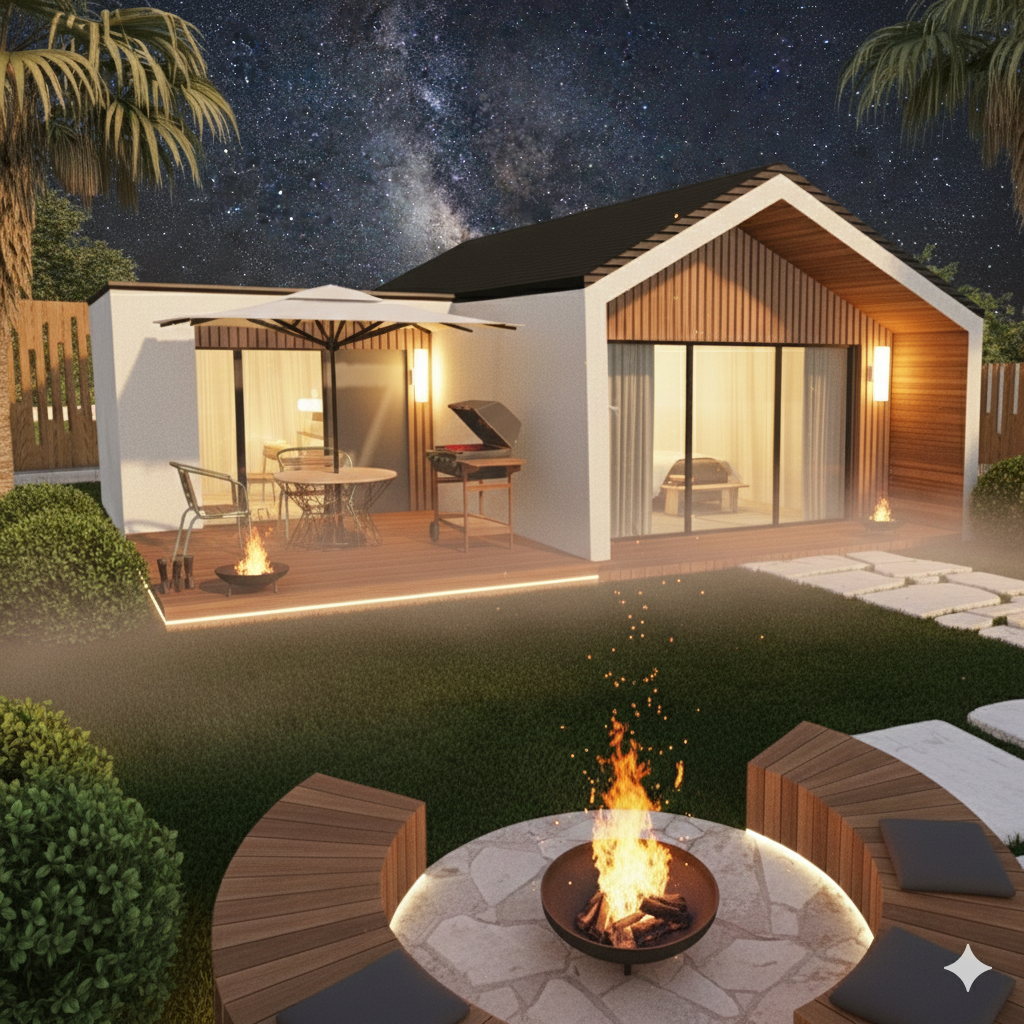 쉼하우스_숙박시설_썬네스트_불멍_캠프파이어