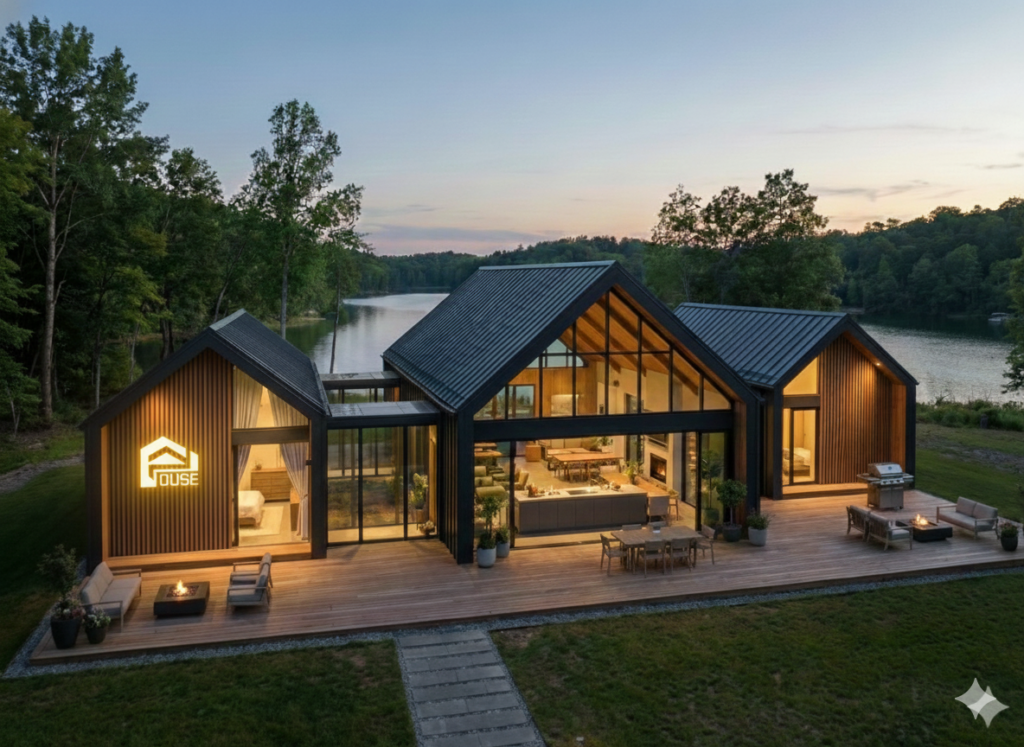 쉼하우스_숙박시설_썬네스트_불멍_바베큐장_다이닝룸